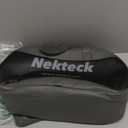 Nekteck Shiatsu Neck Massager with Heat for Pain Relief Deep Tissue, 2026 Upgraded 3D Back Shoulder Kneading Massage Pillow, Body Muscle Relaxation Tools Gifts for Him Her, Black (NOT Cordless)