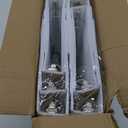 SUNEE 3 Ring Binder 1.5 Inch 10 Pack, Clear View Binder Three Ring PVC-Free (Fit 8.5x11 Inches) for School or Office Supplies, White