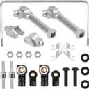 ShareGoo Alloy Rear Sway Bar RC Car Anti-Sway Bar Anti-Roll Mount Swaybar Compatible with Axial Wraith RR10 Bomber 1/10 RC Car (Silver)
