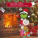 2 x Large Christmas Decorations Calendar Sign, Christmas Advent Calendar Cardboard Cutout Standup for Xmas Home Indoor Decor