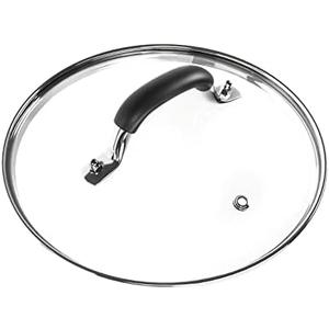 WishDirect 8 Inch Tempered Glass Lid Compatible with 8" Lodge Cast Iron Skillet and 2 Quart Serving Pots