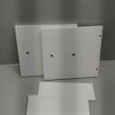 TEAMIX 20 inch White Monitor Stand Riser, Wood Desktop Stand for PC/TV/Laptop/Printer, White Monitor Riser with Storage, Computer Stand with Keyboard Organizer