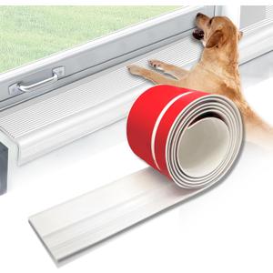 Dog Cat Scratching Windows Sill ProtectorRubber Anti Scracting from Dog Cats for Home Furniture Edge Protection Flexible Rubber L-Type 4x1.6inch Non Slip Cuttable(78.7" White)