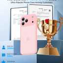 for iPhone 17 Pro Case, [Ribbed Non-Slip Sides] [Military-Grade Drop Protection] [Full Camera Protection] Anti-Yellow Soft-Touch Shockproof Slim Phone Case for iPhone 17 Pro, Pink