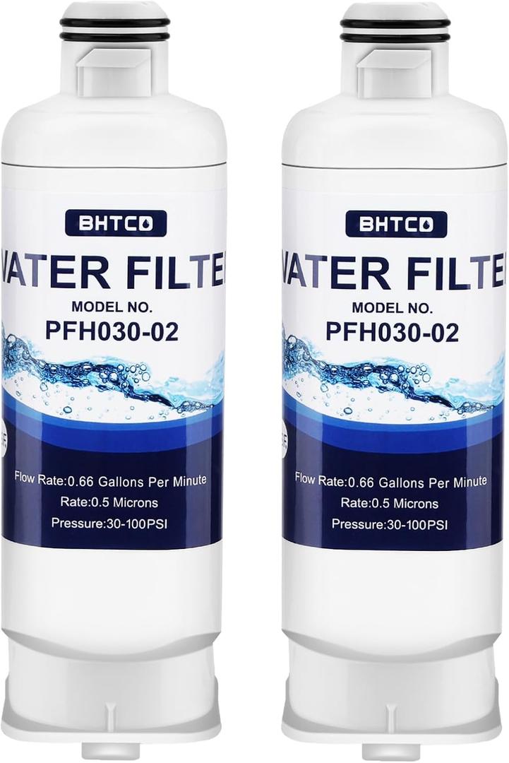 Water Filter for Samsung RF23BB8600QLAA/ RF30BB6600QLAA/ RF30BB660012AA/ RF30BB6200QLAA/ RF29BB8600QLAA/RF29BB860012AA/ RF30BB620012AA Refrigerator Replacement - 2 PCS