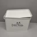 Large Dog and Cat Food Storage Container, Farmhouse Pet Food Storage Containers with Lid and Dry Food Scoop, Durable Airtight Cat Container 12-13 lbs Capacity, Great Gift for Pet Owners