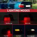 Red/Clear 4 Door Tail Lights Rear Lamp Assembly Compatible for 92-98 BMW E36 3 Series Left Driver Side & Right Passenger Side 63211393431 63211393432
