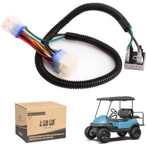 10L0L Golf Carts Voltage Reducer Harness for Club Car Precedent Gas, Golf Cart Gas 12 pin /9 pin Converter Harness