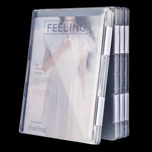 4 Pcs Magazine Protectors for Collectors A4 File Paper Storage Box Magazine Covers Plastic Protector Clear Portable Project Case Holder Folder Document Organizer for Office Supplies, 12. 1 x 9. 1 Inch
