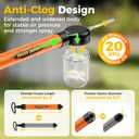 Diatomaceous Earth Powder Duster with Adjustable 4FT Rod, Clog-Free & Adjustable Output Pump, Ideal for Diatomaceous Earth Application, Powder Dispensing, Dusting Tasks & Indoor/Outdoor Gardening