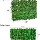 Sumery Expandable Fence Privacy Screen for Balcony Patio Outdoor,Decorative Faux Ivy Fencing Panel,Artificial Hedges (Single Sided Leaves) (4, Peony Leaf)