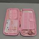 Younik Switch Accessories Bundle, 17 in 1 Pink Switch Accessories Kit for Girls Include Switch Carrying Case, Adjustable Stand, Protective Case for Switch Console & J-Con Pink