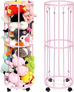Stuffed Animal Storage Zoo Stuffed Animal Holder Plush Toy Cage Stuffed Animal Holder Durable Soft Toy Storage Organizer Shelves Basket Gift for Nursery Playroom Kidroom Bedroom