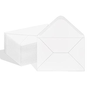 A7 Envelopes 200 Pack White Envelopes 5x7 V Flap, Suitable for 5x7 Photos, Cards, Weddings, Invitations, Announcements, Baby Gifts 5.25 "x 7.25" (White) (200)