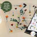 2 x Happy Planner Sticker Pack for Calendars, Journals, and Diaries, Multicoloured Scrapbook Accessories, Beautiful Blooms Theme, 25 Sheets, 264 Total Stickers