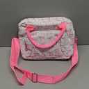 Lunch Box for Women Insulated Lunch Bag Cute Corduroy Lunch Tote Bags Lightweight Reusable Leakproof Cooler Bag with Adjustable Shoulder Strap for Work Office Travel Picnic (Pink Bow)