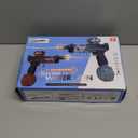 2 Pack Electric Water Guns with Light Up,Full Automatic Electric Squirt Gun 28-32 FT Range Water Pistol Blaster Soaker,Summer Outdoor Pool,Water Toy for Adult&Kid (Blue+black)