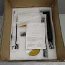 21.6" Black and Gold Chandelier,6-Light Geometric Dining Room Fixture,Modern Industrial Foyer Lighting Fixtures,Rustic Farmhouse Hanging Pendant Lights for Living Room,Bedroom,Entryway,Kitchen Island