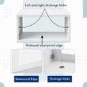 Geelin 26" X 16" Wall Sleeve with Exterior Ventilation Grille Includes Condensate Drain Kit, Insulated Metal Sleeve Packaged Terminal Air Conditioner Compatible with PTAC and PTHP