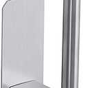 VAEHOLD Toilet Paper Holder Self Adhesive Kitchen Washroom Adhesive Toilet Roll Holder No Drilling for Bathroom Stick on Wall Stainless Steel Brushed, Simple Silver