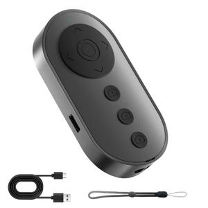 Bluetooth Camera Remote Shutter with Zoom and Front/Rear Camera Switch for Photo and Vlogging,Cllphone Remote Clicker for iOS & Android Smartphone, Wireless Video Scrolling for Tiktok