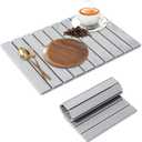 Large Stone Dish Drying Mat for Kitchen Counter, 24"×16" – Quick Drying Diatomaceous Earth, Super Absorbent, Non-Slip, Birthday Gfts for Women Mom Grandma