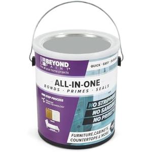 Beyond Paint Furniture, Cabinets and More All-in-one Refinishing Paint Gallon, No Stripping, Sanding or Priming Needed, Soft Gray (BP23)
