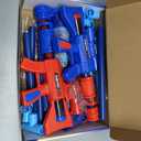 YEEBAY Shooting Game Toy for Age 6, 7, 8,9,10+ Years Old Kids, Boys - 2pk Air Guns & Shooting Target & 24 Foam Balls - Ideal Gift - Compatible with Toy Guns