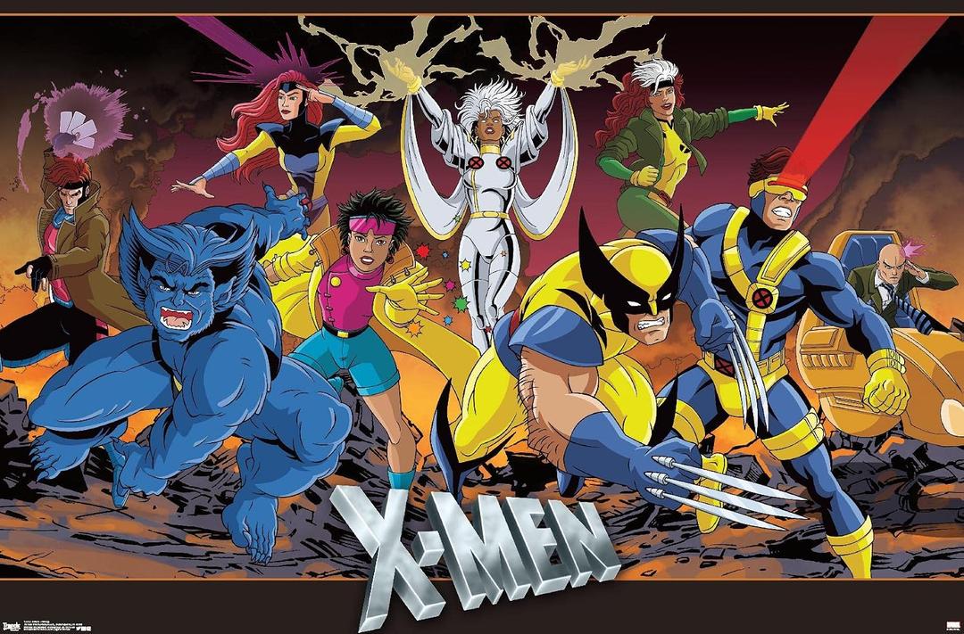 Trends International Marvel Comics - The X-Men - Group Wall Poster, 22.375" x 34", Unframed Version, 34"L x 22.4"W