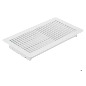PATIKIL 12 x 6 Inch Floor Register, 1pcs Heavy Duty Air Vent Cover Steel Adjustable Decor Vents Easy Adjust Floor Grates for Sidewall Home Office, White