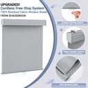 SHADEMOON Blackout Cordless Roller Window Shades, Grey, 51" W x 72" H