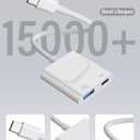 USB to USB C Adapter 5Gbps, [MFi Certified] USB-C to USB3.0 Camera Adapter with 30W PD Charging USBC Male to USB A Female OTG Cable Compatible with iPhone 17 16/ Samsung/ MacBook/ iPad, Thunderbolt 4/ 3