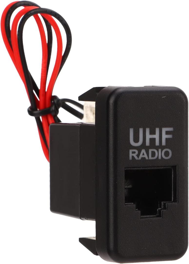 RJ45 Socket, RJ45 UHF Pass Though Socket, UHF Radio RJ45 Socket Blue LED Pass Though Type Replacement for FJ Cruiser