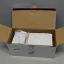 Essentra Home Toothbrush Holder with Lid, Elegant White Marble Bathroom Toothbrush & Toothpaste Organizer  Blanc Collection