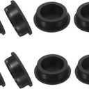 Uxcell 8 Pcs t Shaped Silicone Plug, Dia 40 Mm/1.57 Inch Elastic Waterproof Silicone Plug Reusable Bottle Stopper for Pipes Equipment, Black
