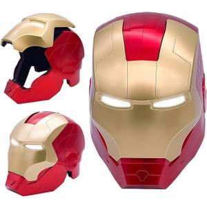 Superhero Role Play Mask for Teenages and Adult Wearable Mask Costume with Eyes Glowing for Birthdays,Christmas, Halloween, Adult Size