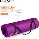 CAP Barbell 1/2-Inch High Density Exercise Yoga Mat with Strap | Multiple Options