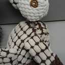 3-Pack Squeaky Plush Dog Toys - Adorable Animal Designs with Soft Cotton Filling, Cute Stuffed Dog Chew Toys for Small, Medium Non-Aggressive Chewing Dogs Chewer (Giraffe&Donkey&Dog) (White&Grey&Brown)