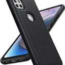 BNIUT for Motorola One 5G Ace (One 5G UW Ace) Case: Dual Layer Protective Heavy Duty Cell Phone Cover Shockproof Rugged with Non Slip Textured - Military Protection Bumper - 6.7inch (Matte Black) (Black Black)