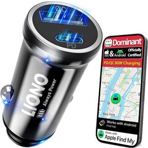 2026 NEW Car GPS Tracker for Vehicles, Hidden Vehicle Tracker Device with Rechargeable Battery, Compatible with iOS & Android, Anti-Theft Car Locator, Parking Finder, No SIM Card, No Monthly Fee