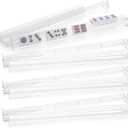 Clear Mahjong Racks with Pushers Set of 4, Acrylic American Mah Jongg Accessories and Gifts, All-in-One Mahjong Tile Holder for 1.2-inch American Mahjong