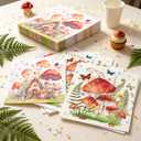 3 x Mushrooms Floral Napkins Disposable Tea Party Fairy Mushrooms Paper Napkins | 44Pcs Tea Party Fairy Mushrooms Paper Napkins Wildflower Fairy Flower Birthday Party Baby Bridal Shower Decorations