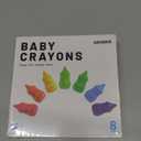 8 Colors Baby Crayons for Toddlers 1-3, Non-Toxic Washable Jumbo Silky Crayons for Kids Ages 4-8, Easy Grip,Engaging and Educational Art Supplies and Gift for Babies