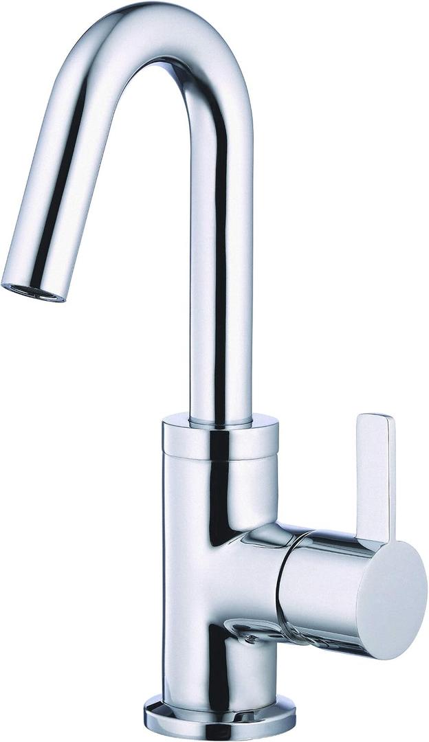 Gerber D222530 Amalfi Single Handle Bathroom Faucet with Metal Touch-Down Drain, Chrome