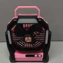 Portable Rechargeable Fan, 20000mAh Cordless Battery Powered Camping Tent Fans with SOS & LED Lantern, Small USB C Operated Outdoor Ventiladores for Travel Camp Fishing Office Home Essentials (Pink) (Large)