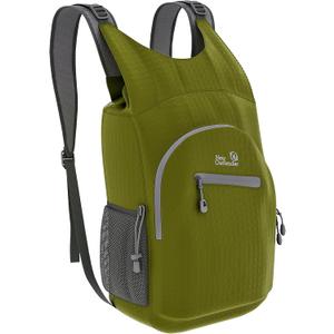 Outlander 100% Waterproof Hiking Backpack Lightweight Packable Travel Daypack (25L, Green)