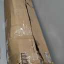 TBOZZ Chrome Straight Spring Loaded Mud Flap Hanger,Round Tube Style,1-1/8" Bolt Spacing,30" Length.with 7 inch Enhanced Spring Inside.with 2pcs Reflective Plate