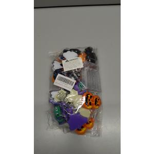 Halloween String Lights with Pumpkin Bat Ghost Spider, Battery Operated 16.4FT 30 LED Mixed Decorative Lighting for Indoor Outdoor Halloween Party Porch Window Yard Decor