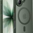 Designed for iPhone 17 Case, Compatible with MagSafe, [Camera Protection] [15FT Military Droptection] Shockproof Translucent Matte Anti-Slip Phone Case, 6.3", Alpine Green