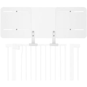 Lumizone Pet Gate Height Extension Kit Height: 13.4 Adjustable Width: 23.6-41.3 Sliding Design Non-Oppressive Feel Prevents Cats from Jumping (White, 23.6-41.3/60-105cm)